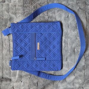 Vera Bradley Hipster Cobalt Blue Retired Crossbody Bag With Adjustable Strap